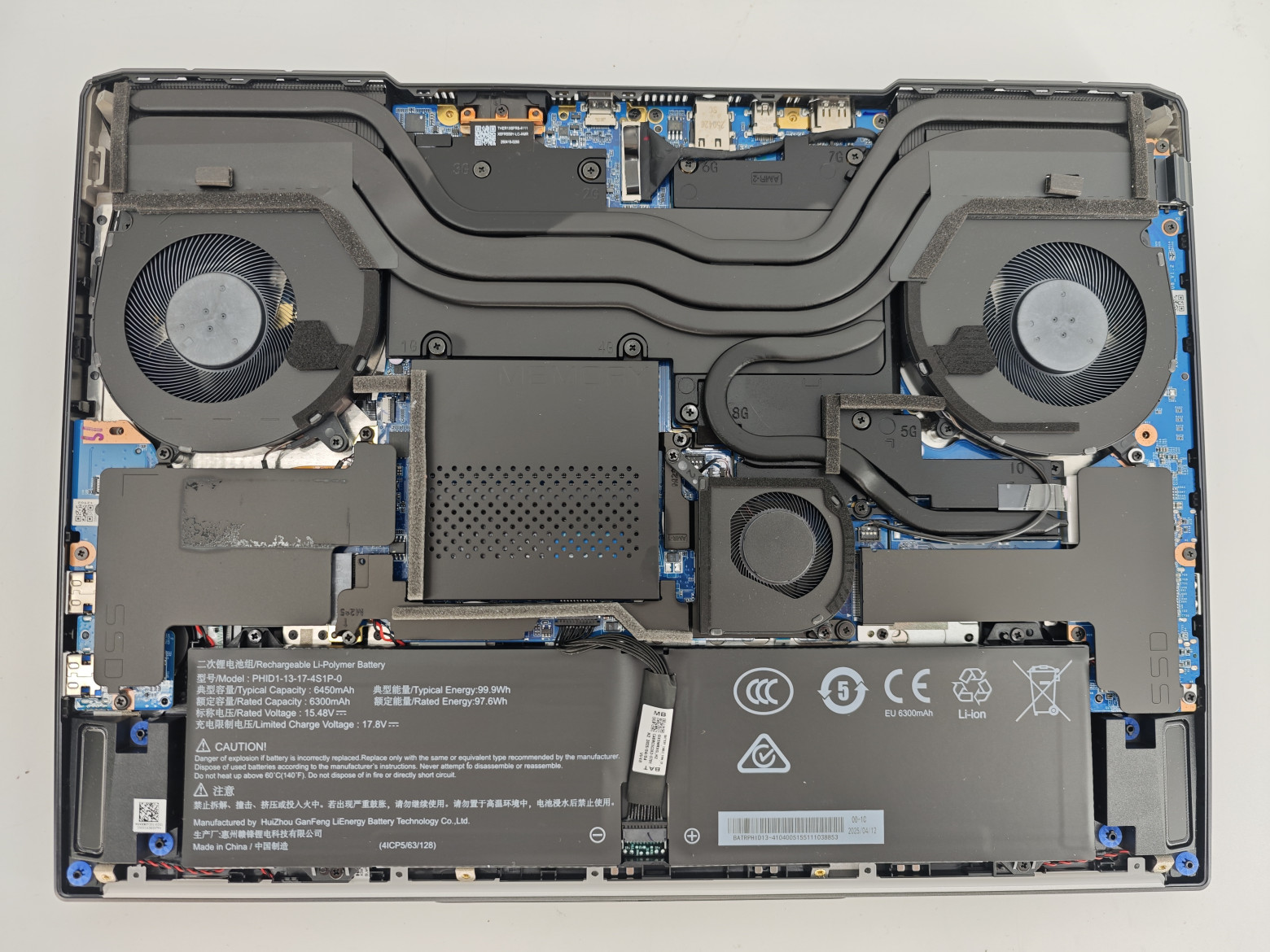 Что внутри ноутбука Maibenben X-treme Tsunami X16E на базе RTX 5080? Разборка игровой модели с водяным охлаждением - 39